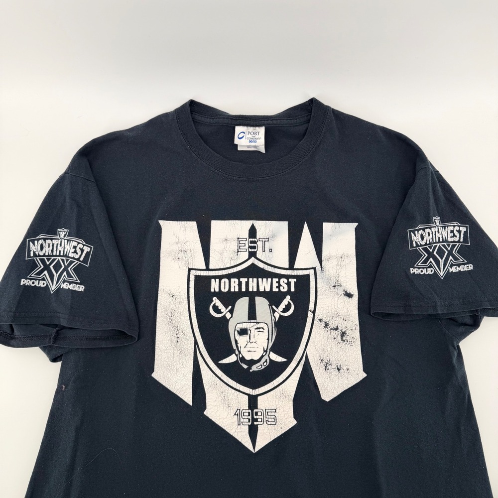 Port and Company Northwest Raiders 20th Anniversary Graphic T-Shirt Large Black